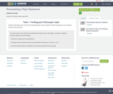 Formulating a Topic Statement Formulating a Topic Statement