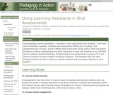 Using Learning Assistants in Oral Assessments Using Learning Assistants in Oral Assessments