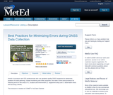 Best Practices for Minimizing Errors during GNSS Data Collection Best Practices for Minimizing Errors during GNSS Data Collection