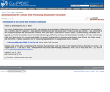 Development of the Concise Data Processing Assessment