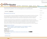 ACE School Management and Leadership: Implementation guidelines (PDF)