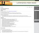 Contemporary Health Concerns Contemporary Health Concerns