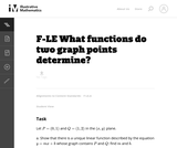 What Functions Do Two Graph Points Determine?