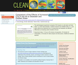 Comparison of the Effects of Increased CO2 in the Air to Seawater and Distilled Water