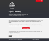 Digital Dexterity self assessment tool created by the Griffith University Library.