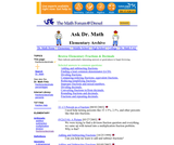 Ask Dr. Math Elementary Fractions & Decimals