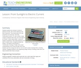 From Sunlight to Electric Current From Sunlight to Electric Current