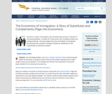 The Economics of Immigration: A Story of Substitutes and Complements