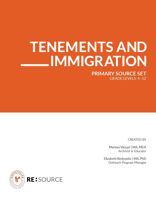Tenements and Immigration Primary Source Set
