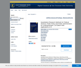 Quantitative Research Methods for Political Science, Public Policy and Public Administration for Undergraduates: 1st Edition With Applications in R Quantitative Research Methods for Political Science, Public Policy and Public Administration for Undergraduates: 1st Edition With Applications in R