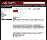 Photonic Materials and Devices, Spring 2004 Photonic Materials and Devices, Spring 2004