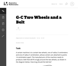 Two Wheels and a Belt