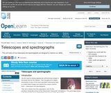 Telescopes and Spectrographs Telescopes and Spectrographs