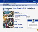 Resonances: Engaging Music in Its Cultural Context