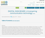 DIGITAL SIGN BOARD -A transpiring communication technology DIGITAL SIGN BOARD -A transpiring communication technology
