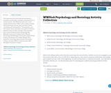 WWHoA Psychology and Sociology Activity Collection WWHoA Psychology and Sociology Activity Collection