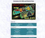 Astronomy 122: Birth and Death of Stars Astronomy 122: Birth and Death of Stars