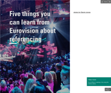 Five things you can learn from Eurovision about referencing