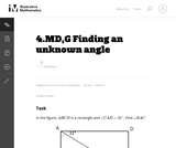 Finding an Unknown Angle Finding an Unknown Angle