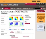 Numerical Methods for Partial Differential Equations, Spring 2009 Numerical Methods for Partial Differential Equations, Spring 2009