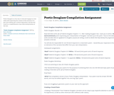 Poetic Douglass Compilation Assignment Poetic Douglass Compilation Assignment