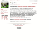 Algorithms Algorithms