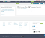 Math Lesson (Moodle) - Terms and Brackets