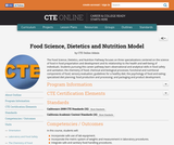 Food Science, Dietetics and Nutrition Model