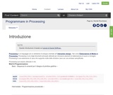 Programmare in Processing Programmare in Processing