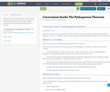 Curriculum Guide: The Pythagorean Theorem Curriculum Guide: The Pythagorean Theorem
