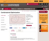 Combinatorial Optimization, Fall 2003 Combinatorial Optimization, Fall 2003