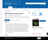 Meta-assessment of bias in science Meta-assessment of bias in science