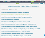 Images of Historic Iowa School Documents Images of Historic Iowa School Documents
