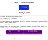 1D Uniformly Accelerated Motion 1D Uniformly Accelerated Motion