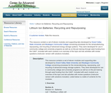 Lithium Ion Batteries: Recycling and Repurposing