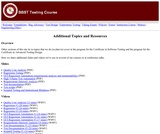 Additional Topics Additional Topics