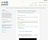 Helpful Websites for ELL Students