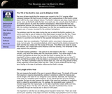 The Seasons and the Earth's Orbit - Milankovitch Cycles The Seasons and the Earth's Orbit - Milankovitch Cycles