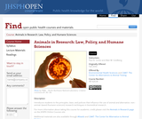 Animals in Research: Law, Policy, and Humane Sciences Animals in Research: Law, Policy, and Humane Sciences
