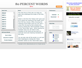 80 Percent Words quiz 80 Percent Words quiz