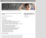 Progressions Documents for the Common Core Math Standards Progressions Documents for the Common Core Math Standards