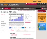 Economics of Education, Spring 2007 Economics of Education, Spring 2007