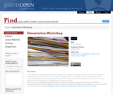 Dissertation Workshop Dissertation Workshop