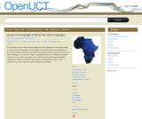 Access to Knowledge in Africa: The Role of Copyright Access to Knowledge in Africa: The Role of Copyright