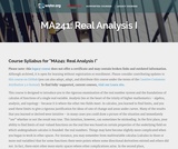 Real Analysis I Real Analysis I