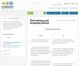 Test-taking and studying advice Test-taking and studying advice