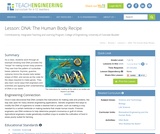DNA: The Human Body Recipe DNA: The Human Body Recipe