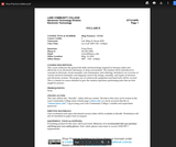Shop Practices Syllabus