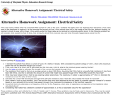 Activity Based Physics Alternative Homework Assignment: Electrical Safety 1