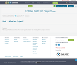 Critical Path for Project